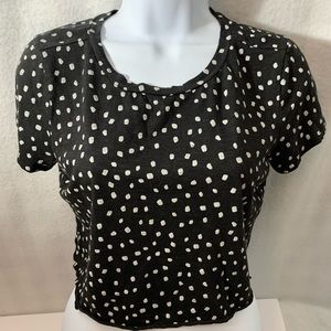 Polka dot crop top